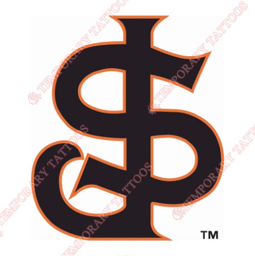 San Jose Giants Customize Temporary Tattoos Stickers NO.7683